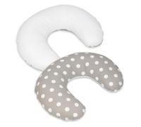 Coussin Appui-Tte Pois Sur Fond Gris Blanc