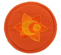 Coussin Arrondi pour Bol Chantant Bouddhiste Orange en Coton | Léger, Compact, Facile à Ranger Transporter, Style Simple, Usage Bouddhiste Style Aléatoire