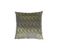 - Coussin Art Décoration - L. 40 x l. 40 cm - Gris et or