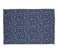 Coussin aux graines de colza - 30x20cm - fleurs bleues coton bio - Coussin thermique - Bouillotte sèche - Compresse froide -