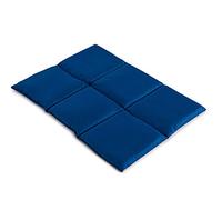 Coussin aux graines de colza 40x30-6 compartiments - Bleu - Coton Bio - Coussin thermique - Coussin chauffant