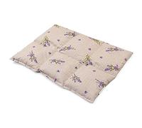 Coussin aux graines de colza 40x30 - Compresse chaud ou froid - Grande bouillotte sèche - Coussin thermique (6 compartiments; Design: Champêtre romantique)