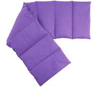 Coussin aux graines de lin compartimenté en huit 75x20cm - mauve - Coussin bouillotte aux graines - Compresse froide