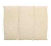 Coussin aux graines de lin - Taille 40x30-3 compartiments - nature- Coton Bio - Coussin thermique - Coussin aux graines - Compresse froide -