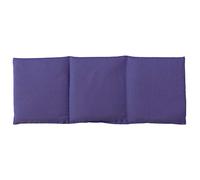 Coussin aux grains d´épeautre biologique 20x50cm compartimenté en trois - violet - Coussin bouillotte aux graines - Compresse froide -