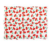 Coussin aux grains d'épeautre biologique 40x30 - Coussin chauffant pour le dos ... - Bouillotte sèche - Compresse chaude ou froide (6 compartiments; Design: cherry white)
