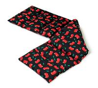 Coussin aux noyaux de cerises compartimenté en huit 75x20cm - cherry-black - Coussin bouillotte aux graines - Compresse froide
