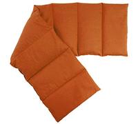 Coussin aux noyaux de cerises compartimenté en huit 75x20cm - orange - Coussin bouillotte aux noyaux - Coussin Chauffant