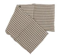 Coussin aux pépins de raisin compartimenté en quatre 60x20 cm - Vichy brun et blanc - Coussin bouillotte aux pépins - Coussin froid