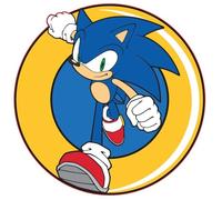 AYMAX Coussin Forme Sonic Pièce de Monnaie Multicolors G