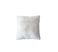- Coussin AZURA imitiation fourrure 2 tons - 40 x 40 cm - Blanc - AZURA