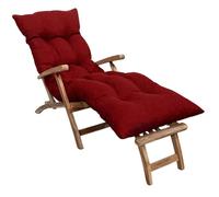 Coussin Bain de Soleil - 195x65x15 cm - Bananair - Rouge Fabriqué en France