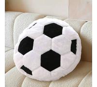 Coussin ballon de football doux et moelleux, coussin en peluche de football pour garçons et filles. Oreillers décoratifs pour la chambre, le canapé, le lit. Cadeau de football 30*30 cm (11,8*11,8 pouc