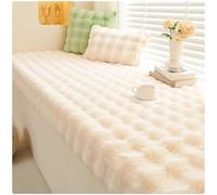 Coussin Banquette Imperméable Antidérapant Coussin de Banc avec Couvercle Amovible Éponge 55D Polaire Coussin Banc pour Bancs de Jardin Cuisine d’Intérieur Extérieur(B-White,160x60cm x5cm Thick)