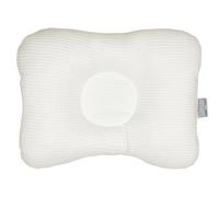 Coussin Cale-tête Ergonomique En Coton Nid D'abeille Écru 25X35