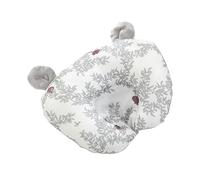 Coussin Bebe,Oreiller pour Tout-Petit,Oreiller pour enfant,oreiller pour nouveau-né,Oreillers pour Tout-Petit en Coton Biologique Doux pour Dormir,Lavable en Machine,Parfait pour Voyages (Grey)