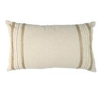 Coussin Beige et Blanc Tressé 30x50cm - Altobuy G