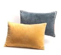 Coussin Bicolo 40x60 cm en velours (1 modèle aléatoire) - Amadeus