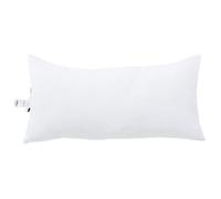 Coussin blanc ultra doux - vidaXL - 40x80 cm - Polyester - Rembourrage polyester - Lavable en machine à 30°C