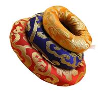 Coussin Bol Chantant Tibétain 3 Pièces en Coton, Broderie Chinoise