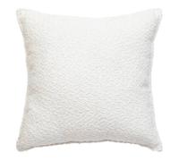 Coussin bouclette Soana blanc ivoire 45x45cm - Atmosphera createur d'interieur