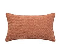 Atmosphera - Coussin bouclette Soana - Déhoussable rectangulaire 30x50 cm Terracotta