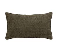 Coussin bouclette Soana vert kaki 30x50cm