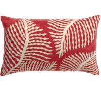 Coussin Brodé Flora Papaye 30 x 50