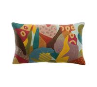 Coussin brodé Izel Minéral 30 x 50 cm