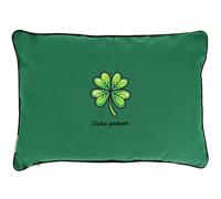 Coussin brodé Saint-Patrick 60x40 cm Vert Trèfle à quatre feuilles porte-bonheur Série limitée