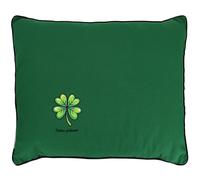 Coussin brodé Saint-Patrick 80x100 cm Vert Trèfle à quatre feuilles porte-bonheur Série limitée
