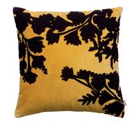 Coussin brodé Vivaraise Rosalie Jaune 45x45 cm