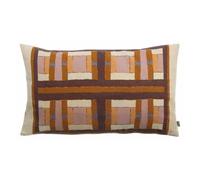 Coussin brodé Vivaraise Taho Marron 40x65