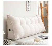 Coussin cale avec appui-tête pour lecture, chambre à coucher, canapé, soutien lombaire, blanc, 200 x 50 x 20 cm, idéal pour le confort et la détente, design ergonomique