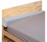Coussin cale-lit en Lin 150 x 20 x 8 cm / 59 x 8 x 3 Pouces, pour combler l'espace Entre la tête de lit et Le Mur, Housse Amovible et Lavable, pour Lits Simples, Doubles et King Size.