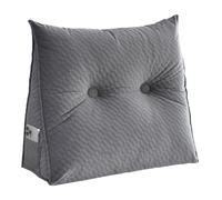 Coussin cale - Lit pour tête de lit - et oreillers de repos de lit, petits oreillers de dossier/mari pour soutien dorsal du lit, télévision, repose-lit, traversin, coussin d'étude triangulaire (taille