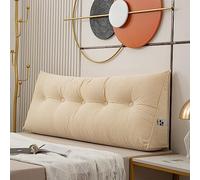 Coussin cale pour tête de lit - Coussin dossier doux avec housse amovible - 150 x 50 x 20 cm - Support lombaire pour lit ou canapé - Grand traversin de lecture pour adulte et enfant