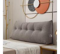 Coussin cale pour tête de lit - Coussin dossier doux avec housse amovible - 180 x 50 x 20 cm - Support lombaire pour lit ou canapé - Grand traversin de lecture pour adulte et enfant