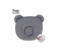 - Coussin cale tête bébé P'tit Panda - Gris foncé
