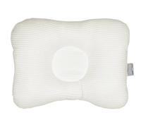 Coussin Cale-tête Ergonomique En Coton Nid D'abeille Écru 25X35