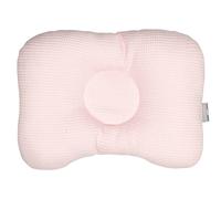 Coussin Cale-tête Ergonomique En Coton Nid D'abeille Rose 25X35