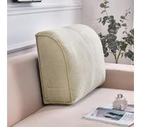 Coussin cale très épais pour canapé, grand coussin de soutien lombaire pour lire et se détendre - Soutien de la taille, coussin pour tête de lit avec housse amovible (beige, 70 x 45 x 20 cm)