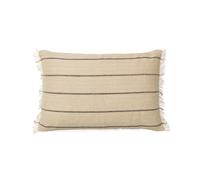 Ferm Living Calm Coussin Rectangulaire 40x60 cm Camel/ Noir