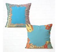 Coussin Canape 40x40cm Lot de 2 Bleu Housse de Coussin Exterieur Impermeable Ciel éToilé Impression Recto Verso Velours Décoration Coussincarré avec Fermeture éclair Invisible Decoration 1-871NP4