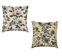 Coussin Canape 40x40cm Lot de 2 Housse de Coussin Jaune Cushion Covers BohêMe Extérieur Imperméable Velours Decoratif Taie Oreiller pour Maison Salon Chambre Lit Clic Clac Voiture Cadeau U-387QA