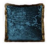 Coussin Cannes bleu pétrole 45x45cm Kare Design bleu G