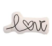 Coussin canvas love - child wood Blanc G