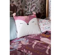 Coussin carré Bichette parme foncé / écru TU