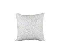 The Home Deco Factory - Coussin carré en suédine scandinave Home - L. 40 x l. 40 cm - Blanc - Home Factory Blanc G