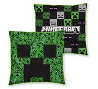 Coussin carré Minecraft Cube sous Licence Officielle, Super Doux, réversible 2 Faces, Parfait pour n'importe Quelle Chambre, canapé ou sur Le lit 40 cm x 40 cm